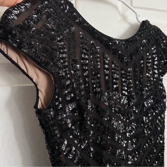 Dress The Population | Black Nude Sequin Dress - Picture 7 of 11